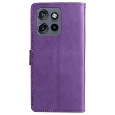 SKALO Motorola Edge 50 Neo 5G PU-nahkainen Lompakkokotelo - Violetti
