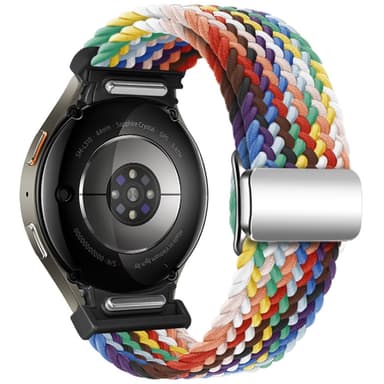 SKALO Punottu Tygaranneke Samsung Watch 7 40mm/44mm - Rainbow