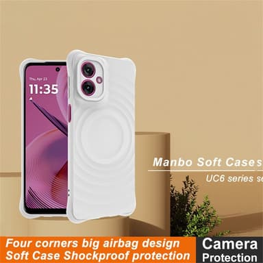 IMAK Motorola Moto G55 5G UC-6 Series Kuori - Valkoinen