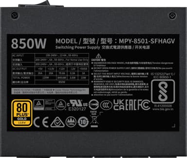 Cooler Master V SFX Gold ATX 3.1 850 W virtalähdeyksikkö (musta)