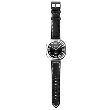 SKALO Nahkaranneke Samsung Watch Ultra 47mm - Musta
