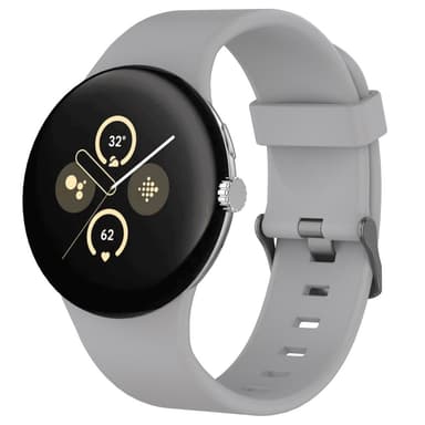 SKALO Silikoniranneke Google Pixel Watch 3 45mm - Harmaa