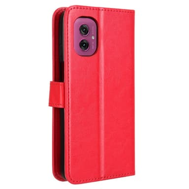 SKALO Motorola Moto G55 5G PU-nahkainen Lompakkokotelo - Punainen