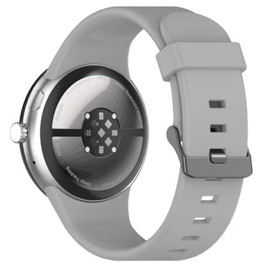 SKALO Silikoniranneke Google Pixel Watch 3 45mm - Harmaa