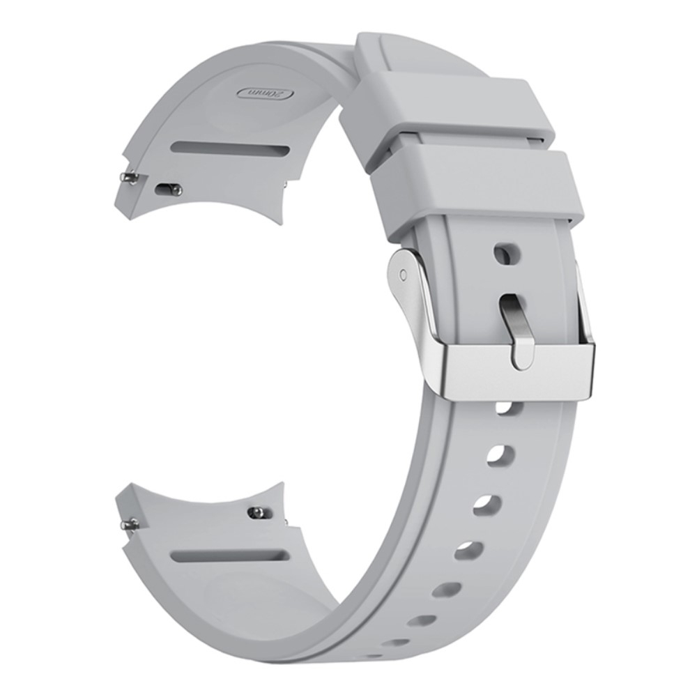 SKALO Samsung Watch 7 40mm/44mm Silikoniranneke Muotoiltu - Harmaa