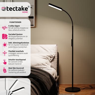 Prisma LED -lattiavalaisin, 5 valotilaa, 12 W, himmennettävä - musta