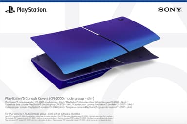 PS5 Slim Chroma kuori pelikonsolille (Chroma Indigo)