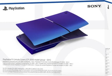 PS5 Slim Chroma kuori pelikonsolille (Chroma Indigo)