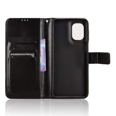 SKALO Motorola Moto G55 5G PU-nahkainen Lompakkokotelo - Musta