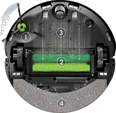 iRobot Roomba Combo 10 Max robotti-imuri X085840 (musta)