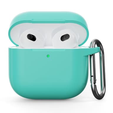 SKALO AirPods 4 Ultraohut silikonisuoja - Turkoosi