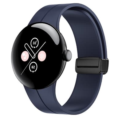 SKALO Silikoniranneke metallisolki Google Pixel Watch 3 41mm - Sininen