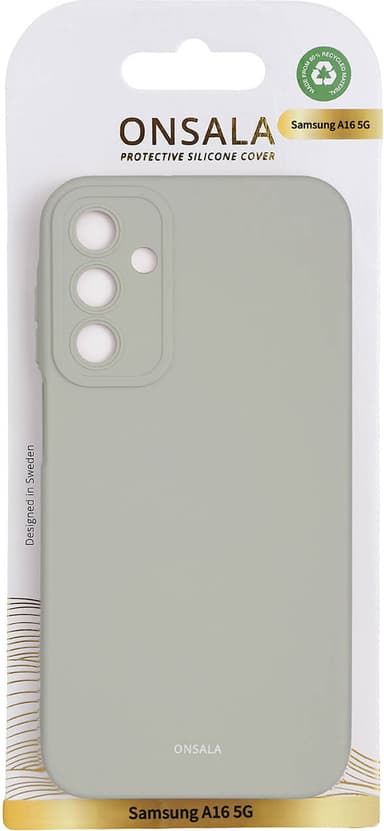 Onsala Samsung Galaxy A16/A16 5G silikoninen suojakuori (betoninhar.)