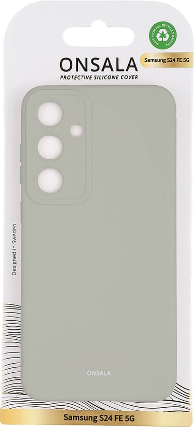 Onsala Samsung Galaxy S24 FE 5G silikoninen suojakuori (betoni)