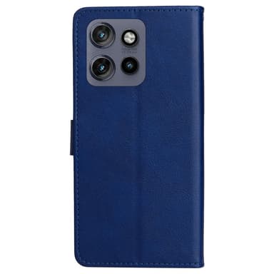 SKALO Motorola Edge 50 Neo 5G PU-nahkainen Lompakkokotelo - Sininen