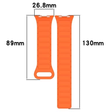SKALO TPU-magneettiranneke Xiaomi Redmi Watch 4 - Oranssi