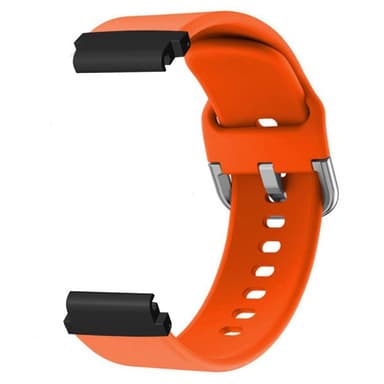 SKALO Garmin Fenix 8 Amoled 43mm Silikoniranneke Muotoiltu - Oranssi