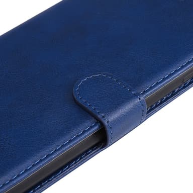 SKALO Motorola Edge 50 Neo 5G PU-nahkainen Lompakkokotelo - Sininen
