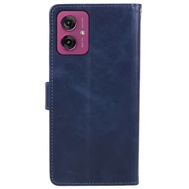 SKALO Motorola Moto G55 5G Premium Wallet Lompakkokotelo - Sininen