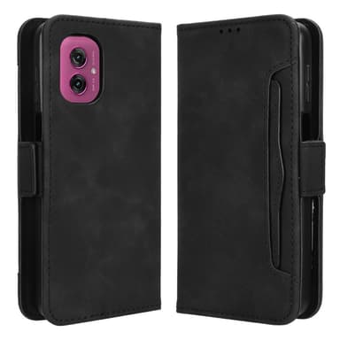 SKALO Motorola Moto G55 5G 6-lokeroa Lompakkokotelo - Musta