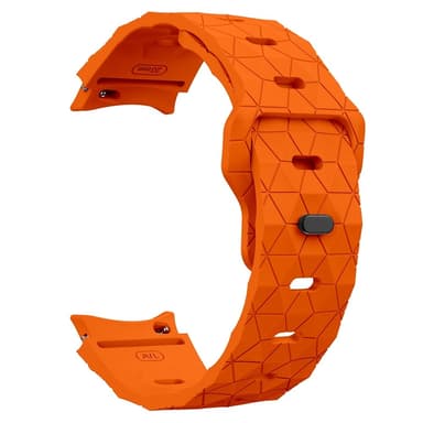 SKALO Kuusikulmainen Silikoniranneke Samsung Watch 7 40mm/44mm - Oranssi