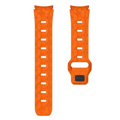 SKALO Kuusikulmainen Silikoniranneke Samsung Watch 7 40mm/44mm - Oranssi