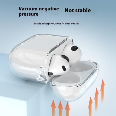 SKALO AirPods 4 Läpinäkyvä TPU Kotelo