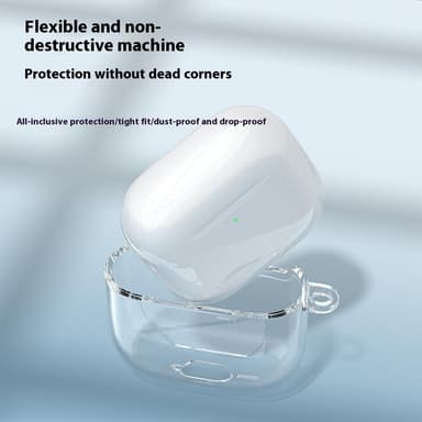 SKALO AirPods 4 Läpinäkyvä TPU Kotelo