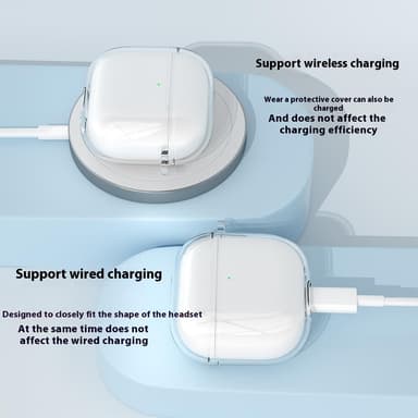 SKALO AirPods 4 Läpinäkyvä TPU Kotelo
