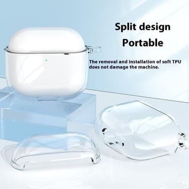 SKALO AirPods 4 Läpinäkyvä TPU Kotelo