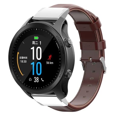 KALEBOL Nahkaranneke Garmin Fenix 8 Amoled 51mm - Ruskea
