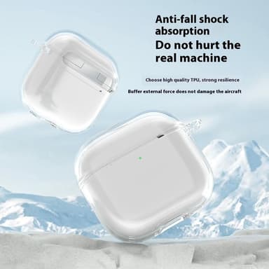SKALO AirPods 4 Läpinäkyvä TPU Kotelo