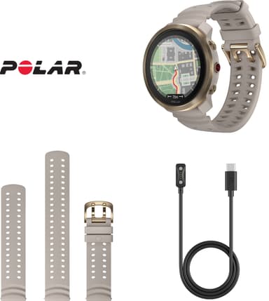 Polar Vantage M3 Smart Multisport urheilukello S-L (beige)
