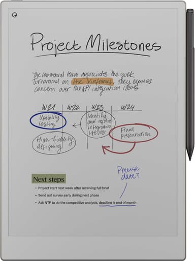 reMarkable Paper Pro E-ink tabletti + Marker Plus pakkaus