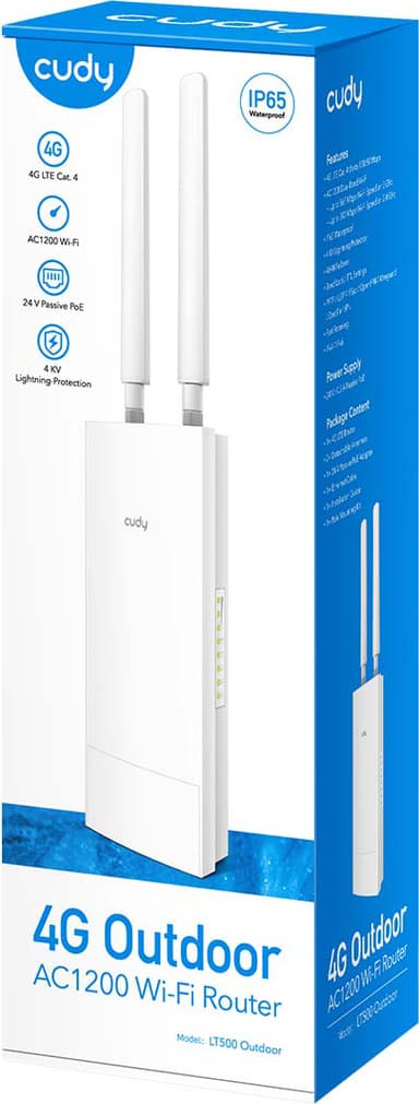 Cudy LT500 Outdoor 4G LTE reititin ulkokäyttöön