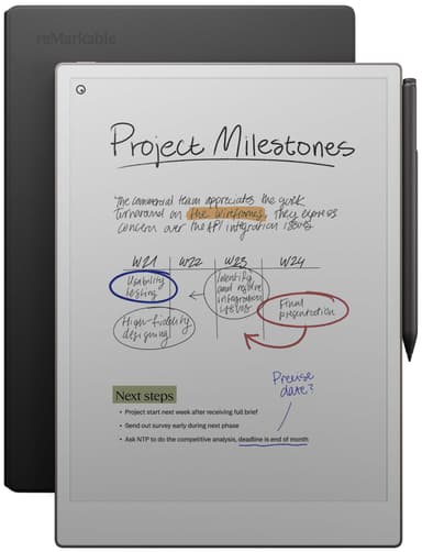 reMarkable Paper Pro E-ink tablet + Marker Plus +Folio Leather pakkaus