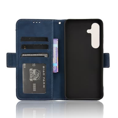SKALO Samsung S24 FE 6-lokeroa Lompakkokotelo - Sininen