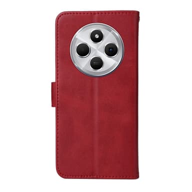 SKALO Xiaomi Redmi 14C PU-nahkainen Lompakkokotelo - Punainen