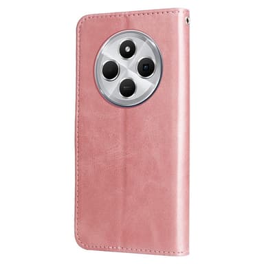 SKALO Xiaomi Redmi 14C Classic Lompakkokotelo vetoketjullinen lokero - Pinkki