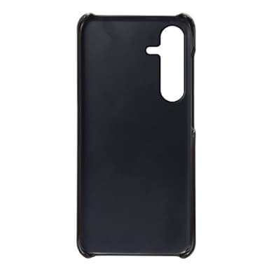 SKALO Samsung S24 FE PU-nahkainen Suojakuori Lompakolla - Musta