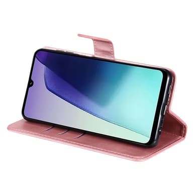 SKALO Xiaomi Redmi 14C Classic Lompakkokotelo vetoketjullinen lokero - Pinkki