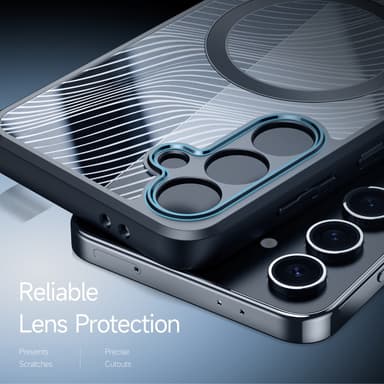 DUX DUCIS Samsung S24 FE Aimo Series Magnetic Ring Suojakuori - Musta