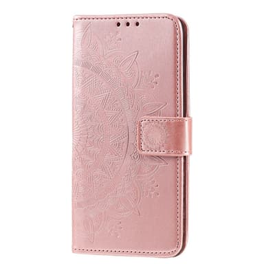 SKALO Motorola Moto G35 5G Mandala lompakkokotelo - Ruusukulta