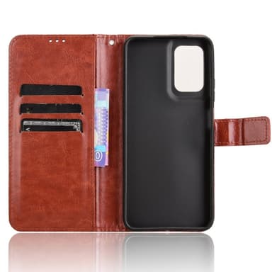 SKALO Motorola Moto G35 5G PU-nahkainen Lompakkokotelo - Ruskea