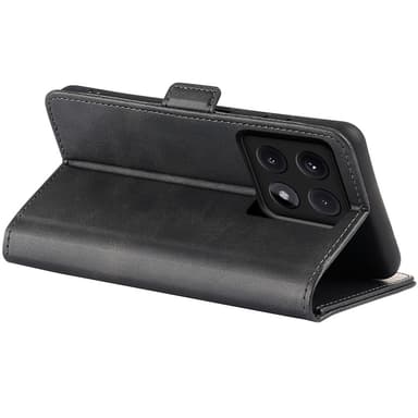 SKALO Xiaomi 14T Pro Premium Wallet Lompakkokotelo - Musta