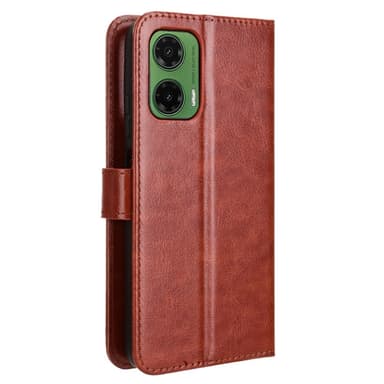 SKALO Motorola Moto G35 5G PU-nahkainen Lompakkokotelo - Ruskea