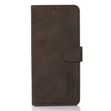 SKALO Xiaomi Redmi 14C KHAZNEH Lompakkokotelo PU-nahasta - Ruskea