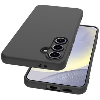 SKALO Samsung S24 FE Mattamusta erittäin ohut TPU-suojakuori