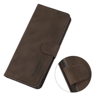 SKALO Xiaomi Redmi 14C KHAZNEH Lompakkokotelo PU-nahasta - Ruskea