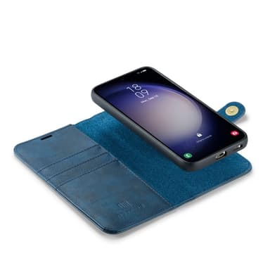 DG MING Samsung S24 FE 2-in-1 magneetti lompakkokotelo - Sininen